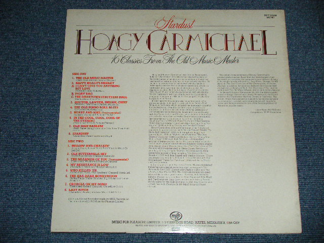 画像: HOAGY CARMICHAEL - 16 CLASSICS FROM THE OLD MUSIC MASTER  ( MINT-/MINT-) / 1982 UK ENGLAND    Used LP 