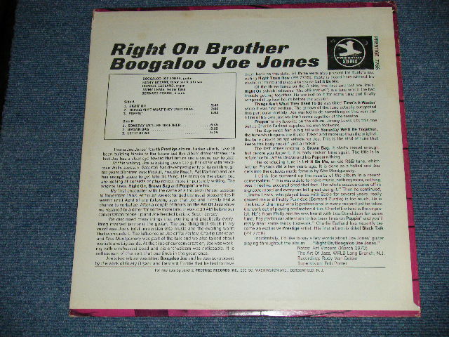 画像: (IVAN) BOOGALOO JOE JONES - RIGHT ON BROTHER ( Ex+/MINT-) / 1970 US AMERICA ORIGINAL Used LP 