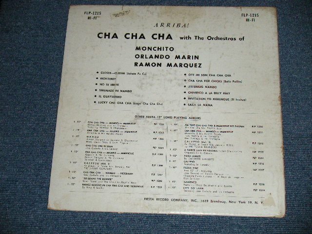 画像: MONCHITO-ORLAND MARIN / RAMON MARQUES - ARRIBA! CHA CHA CHA With (Ex/Ex+ Looks:Ex- : EDSP)   / 1950's US AMERICA ORIGINAL MONO Used LP 