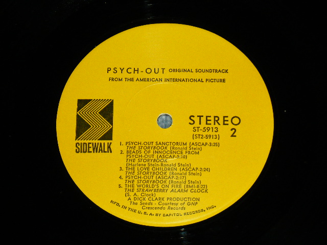 画像: OST ( The STRAWBERRY ALARM CLOCK, The STORYBOOK, BOENZEE CRYQUE The SEEDS ) - PSYCH-OUT ( Ex+/MINT- )  / 1968 US AMERICA ORIGINAL STEREO Used LP 