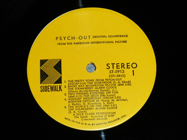 画像: OST ( The STRAWBERRY ALARM CLOCK, The STORYBOOK, BOENZEE CRYQUE The SEEDS ) - PSYCH-OUT ( Ex+/MINT- )  / 1968 US AMERICA ORIGINAL STEREO Used LP 