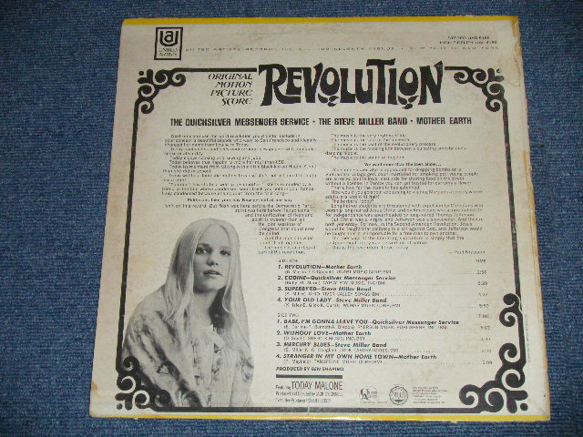 画像: OST ( The QUICKSILVER MESSANGER SERVICE,The STEVE MILLER BAND,MOTHER EARTH ) - REVOLUTION  ( Ex+/Ex+++ B-1:Ex )  / 1968 US AMERICA ORIGINAL STEREO Used LP 