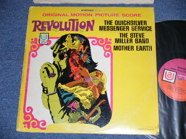 画像1: OST ( The QUICKSILVER MESSANGER SERVICE,The STEVE MILLER BAND,MOTHER EARTH ) - REVOLUTION  ( Ex+/Ex+++ B-1:Ex )  / 1968 US AMERICA ORIGINAL STEREO Used LP 