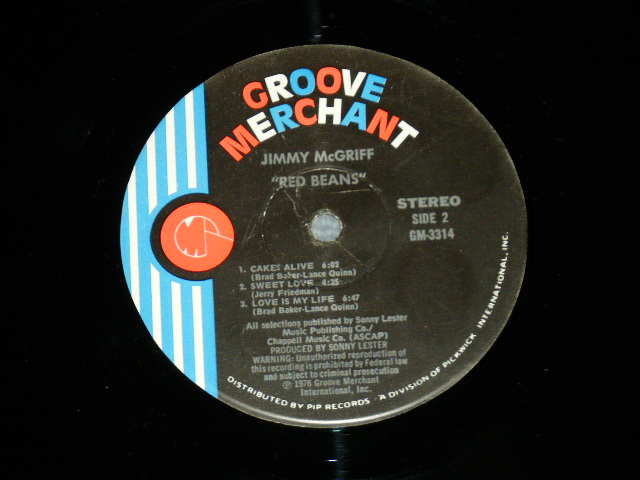 画像: JIMMY McGRIFF - RED BEANS ( Ex++/Ex+++) / 1976  US AMERICA ORIGINAL Used LP