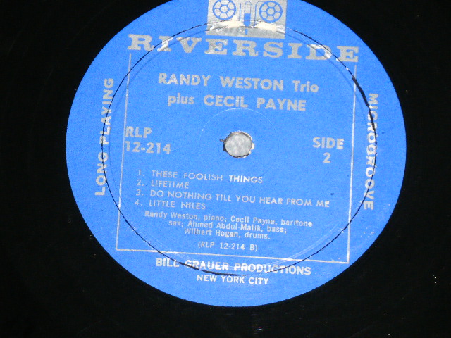 画像: RANDY WESTON Trio Plus CECIL PAYNE - WITH THREE BANDS  ( Ex-/Ex : WTRDMG,PRESS MISS )   / 1956 US AMERICA ORIGINAL MONO Used LP  