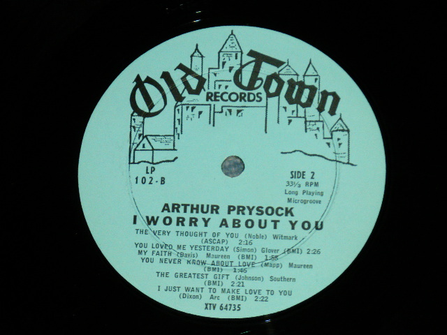 画像: ARTHUR PRYSOCK - I WORRY ABOUT YOU ( Ex/Ex+++ A-6:Ex  / 1962 US AMERICA ORIGINAL MONO Used LP