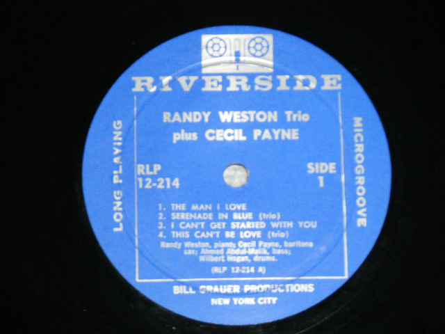 画像: RANDY WESTON Trio Plus CECIL PAYNE - WITH THREE BANDS  ( Ex-/Ex : WTRDMG,PRESS MISS )   / 1956 US AMERICA ORIGINAL MONO Used LP  