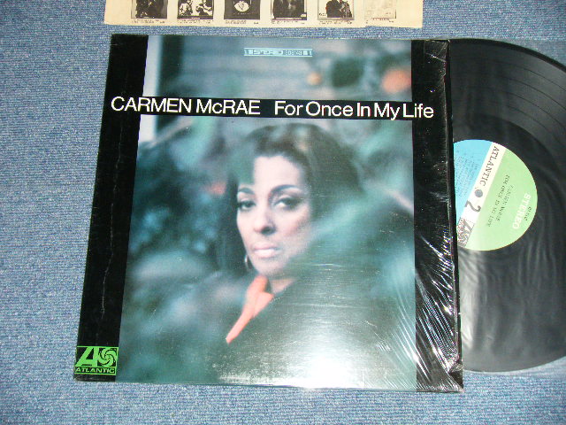 画像1: CARMEN McRAE -  FOR ONCE IN MY LIFE ( Ex+++/Ex+++ )  /  1967 US AMERICA ORIGINAL "GREEN and BLUE Label" STEREO Used LP 