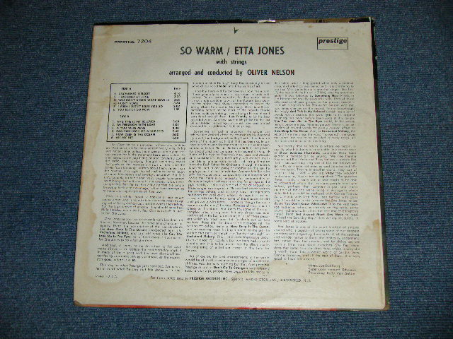 画像: ETTA JONES - DON'T GO TO STRANGERS ( Ex++, Ex/Ex++, Ex EDSP)  / 1963 Version?  US AMERICA Later  Press Label "YELLOW Label"  MONO Used LP