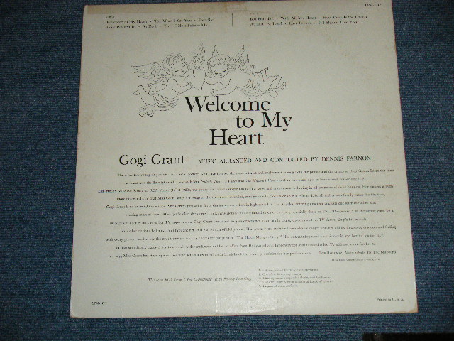 画像: GOGI GRANT - WELCOME TO MY HEART(Ex+/Ex+++ Looks:MINT-)  / 1958 US AMERICA ORIGINAL MONO Used  LP