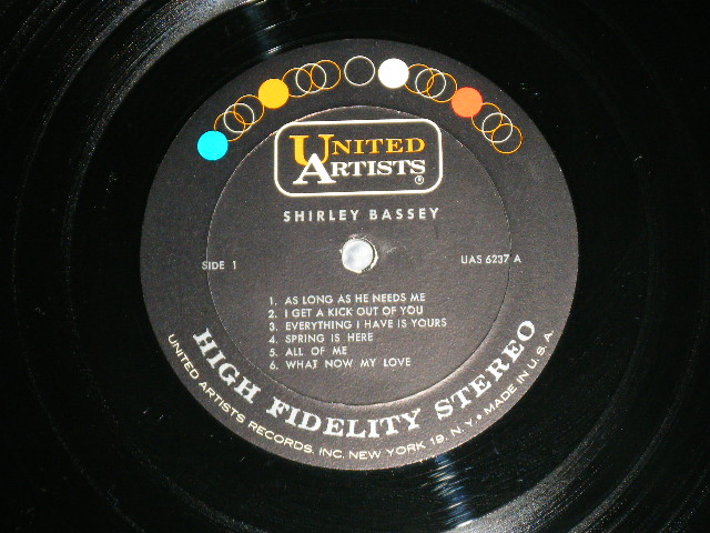 画像: SHIRLEY BASSEY -  SINGS THE HIT SONG FROM OLIVER!  ( Ex++/Ex+++ : TOED )  / 1962 US AMERICA ORIGINAL STEREO Used LP 