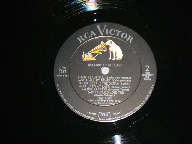 画像: GOGI GRANT - WELCOME TO MY HEART(Ex+/Ex+++ Looks:MINT-)  / 1958 US AMERICA ORIGINAL MONO Used  LP