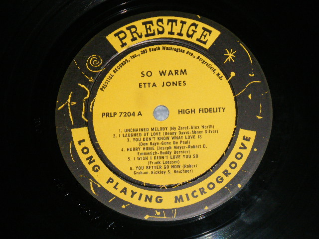 画像: ETTA JONES - DON'T GO TO STRANGERS ( Ex++, Ex/Ex++, Ex EDSP)  / 1963 Version?  US AMERICA Later  Press Label "YELLOW Label"  MONO Used LP