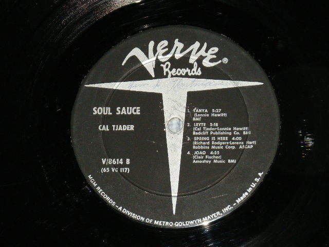 画像: CAL TJADER - SOUL SAUCE  (MINT-/Ex+ Looks:Ex+) / 1965 US AMERICA ORIGINAL Mono Used LP  
