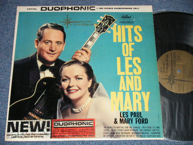 画像1: LES PAUL & MARY FORD  - HITS OF LES PAUL & MARY FORD ( Ex++/Ex++ ) / 1960 US ORIGINAL "GOLD LABEL" "DUOPHONIC STEREO" Used LP 