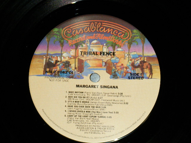 画像: MARGARET SINGANA - TRIBAL FENCE  ( MINT-/MINT- )   / 1977 US AMERICA ORIGINAL "PROMO"  Used LP