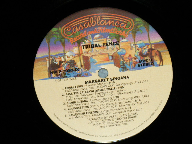 画像: MARGARET SINGANA - TRIBAL FENCE  ( MINT-/MINT- )   / 1977 US AMERICA ORIGINAL "PROMO"  Used LP