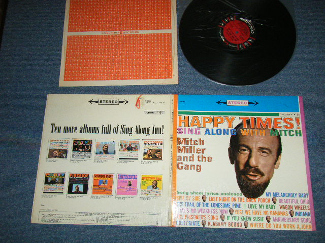 画像1: MITCH MILLER and His GANG - HAPPY TIMES! SING ALONG WITH MITCH (Ex+++/MINT- )  / 1959 US AMERICA ORIGINAL STEREO "6 EYE'S LABEL"  Used LP