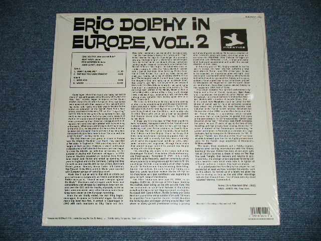 画像: ERIC DOLPHY - IN EUROPE VOL.2 ( SEALED）　/ 1989 US AMERICA Reissue " BRAND NEW SEALED" LP 