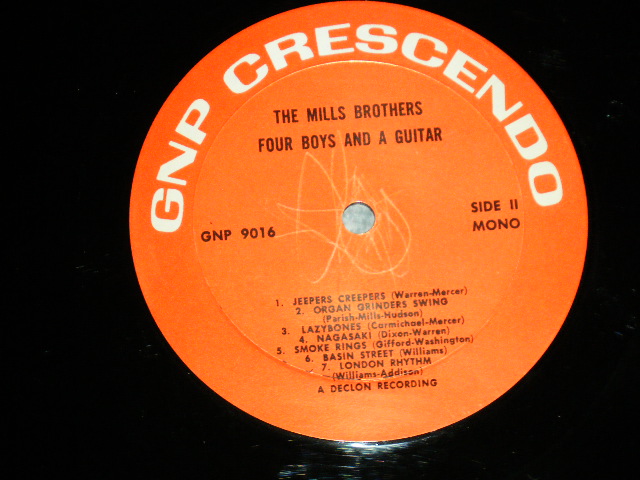 画像: The MILLS BROTHERS - FOUR BOYS AND A GUITAR  ( Ex+++/Ex+++ : BB for PROMO )  / 1972 US AMERICA Used LP