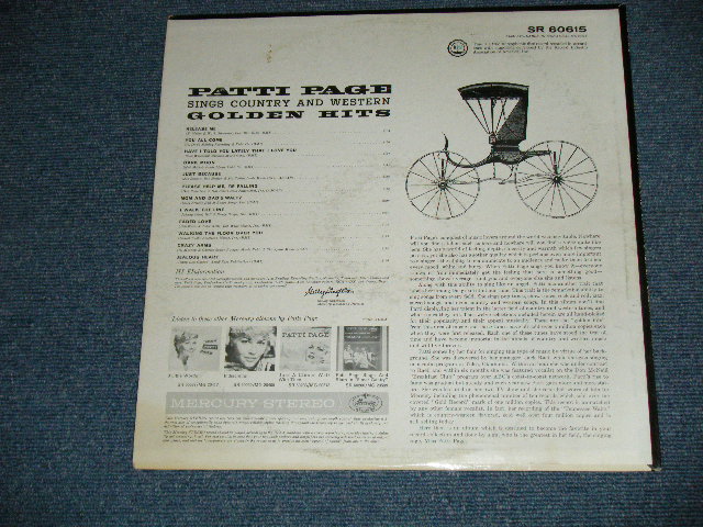 画像: PATTI PAGE - SINGS COUNTRY AND WESTERN GOLDEN HITS ( Ex++/Ex++ )  /1961 US AMERICA ORIGINAL STEREO Used LP