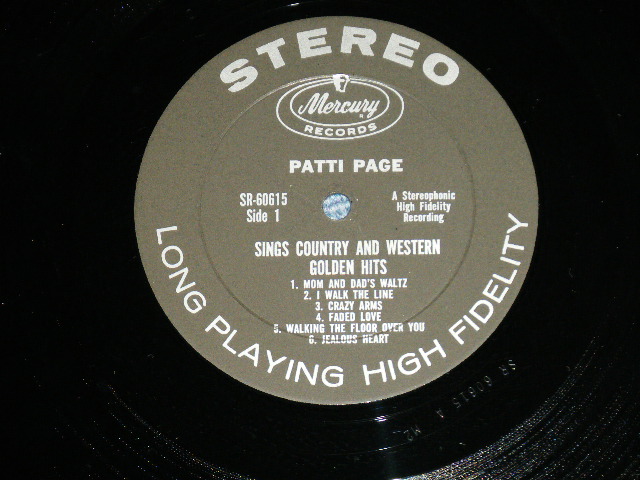 画像: PATTI PAGE - SINGS COUNTRY AND WESTERN GOLDEN HITS ( Ex++/Ex++ )  /1961 US AMERICA ORIGINAL STEREO Used LP