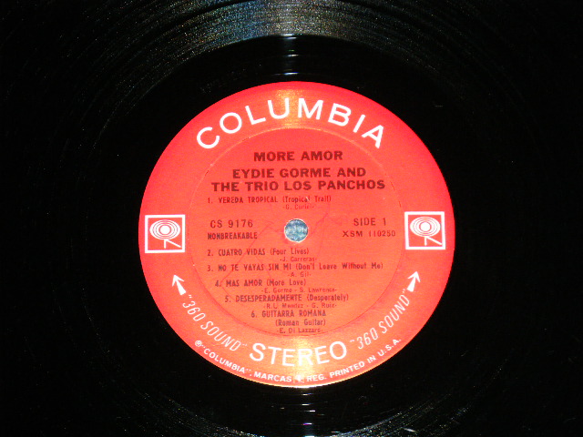 画像: EYDIE GORME & TRIO LOS PANCHOS - MORE AMOR ( Ex/Ex++ Looks:Ex+ ) / 1965 US AMERICA ORIGINAL "360 SOUND in WHITE" Label  STEREO Used LP