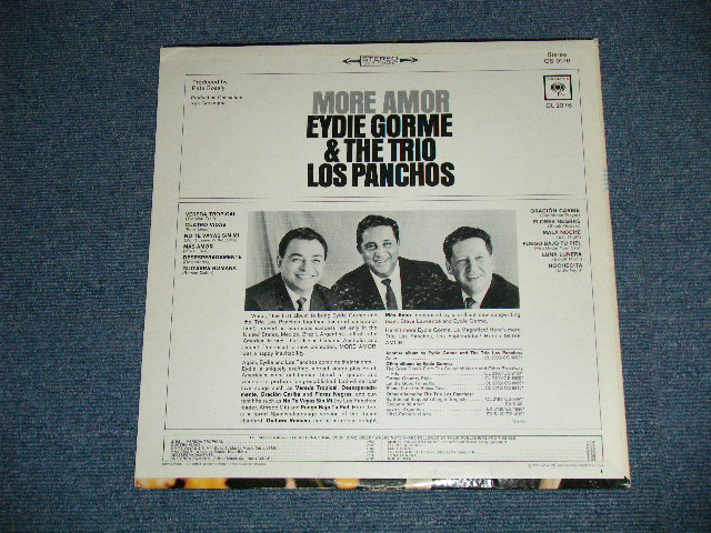 画像: EYDIE GORME & TRIO LOS PANCHOS - MORE AMOR ( Ex/Ex++ Looks:Ex+ ) / 1965 US AMERICA ORIGINAL "360 SOUND in WHITE" Label  STEREO Used LP