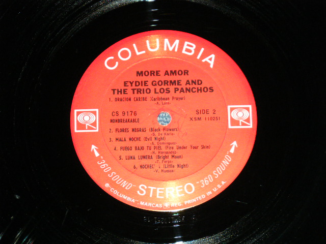 画像: EYDIE GORME & TRIO LOS PANCHOS - MORE AMOR ( Ex/Ex++ Looks:Ex+ ) / 1965 US AMERICA ORIGINAL "360 SOUND in WHITE" Label  STEREO Used LP