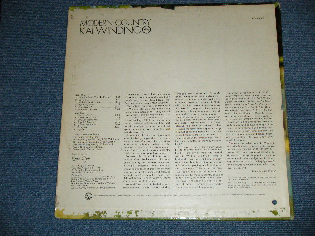 画像: KAI WINDING - MODERN COUNTRY  ( Ex++,Ex-/Ex++ Looks:Ex+++ : BB) / 1964 US AMERICA  ORIGINAL MONO Used LP  