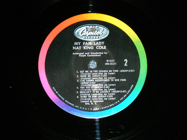 画像: NAT KING COLE  - MY FAIR LADY  (MINT-/Ex+++ Looks:MINT-) / 1964 US AMERICA ORIGINAL 1st Press "BLACK with RAINBOW Band with CAPITOL Logo on TOP Label"  MONO  Used LP