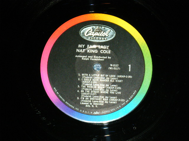 画像: NAT KING COLE  - MY FAIR LADY  (MINT-/Ex+++ Looks:MINT-) / 1964 US AMERICA ORIGINAL 1st Press "BLACK with RAINBOW Band with CAPITOL Logo on TOP Label"  MONO  Used LP