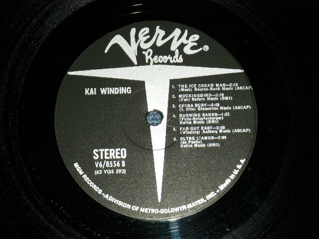 画像: KAI WINDING - KAI WINDING ( Ex++/Ex+++ ) / 1963 US AMERICA  ORIGINAL STEREO Used LP  