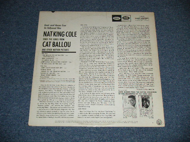 画像: NAT KING COLE  - SINGS HIS SONGS FROM "CAT BALLOU"  ( Ex/Ex+ Looks:Ex : EDSP) / 1965 US AMERICA ORIGINAL 1st Press "BLACK with RAINBOW Band with CAPITOL Logo on TOP Label"  MONO  Used LP