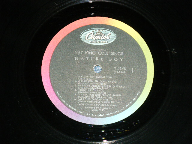 画像: NAT KING COLE  -  NATURE BOY   ( MINT-/Ex+++ : EDSP) / 1965 US AMERICA ORIGINAL 1st Press "BLACK with RAINBOW Band with CAPITOL Logo on TOP Label"  MONO  Used LP