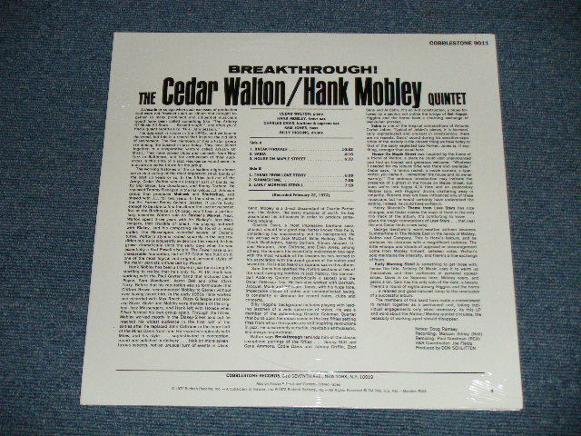 画像: CEDAR WALTON / HANK MOBLEY - BREAK THE ROUGH!   ( SEALED ) / US AMERICA REISSUE "BRAND NEW SEALED"  LP  