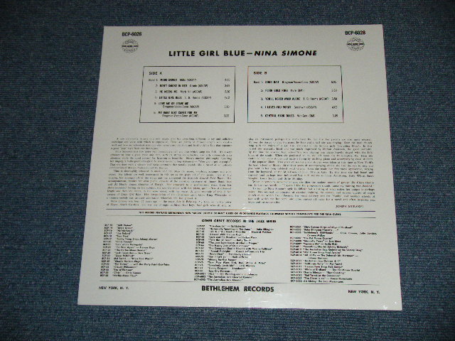 画像: NINA SIMONE - LITTLE GIRL BLUE : JAZZ AS PLAYED IN AN EXCLUSIVE SIDE STREET CLUB (SEALED) / US AMERICA REISSUE "BRAND NEW SEALED" LP