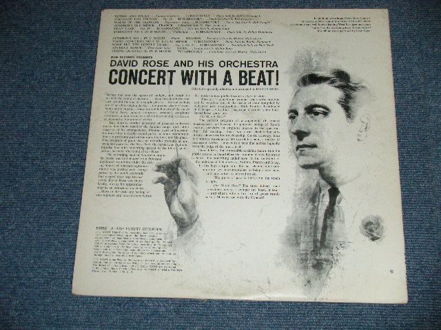 画像: DAVID ROSE and His Orchestra - CONCERT WITH A BEAT  (Ex+/MINT-  )  / 1960 US AMERICA ORIGINAL "BLACK LABEL" MONO Used LP