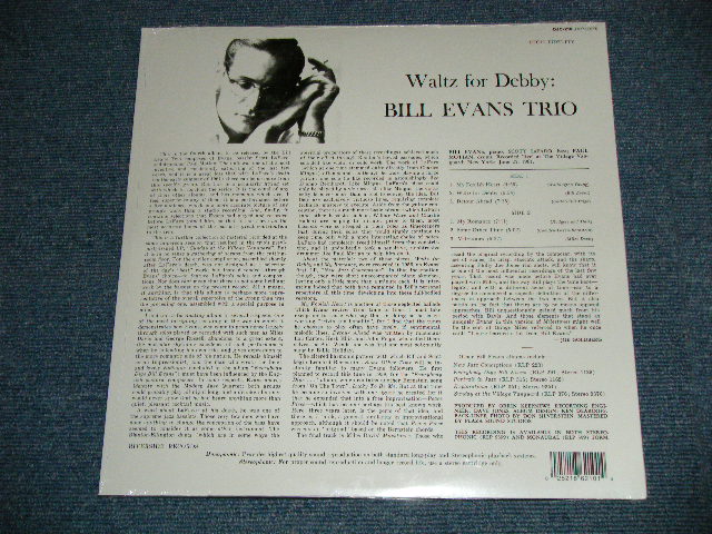 画像: BILL EVANS TRIO - WALTZ FOR DEBBY ( SEALED)  / US AMERICA REISSUE " BRAND NEW SEALED"  LP  