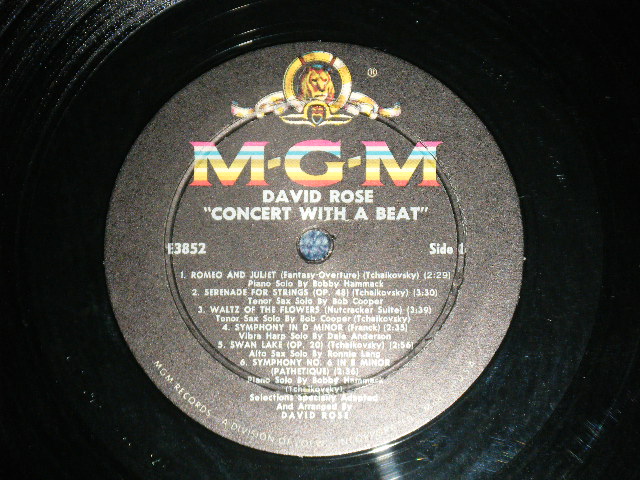 画像: DAVID ROSE and His Orchestra - CONCERT WITH A BEAT  (Ex+/MINT-  )  / 1960 US AMERICA ORIGINAL "BLACK LABEL" MONO Used LP