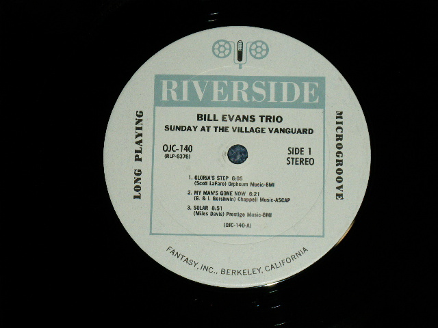 画像: BILL EVANS TRIO - SUNDOWN AT THE VILLAGE VANGUARD ( MINT/MINT )  / US AMERICA REISSUE  Used LP  