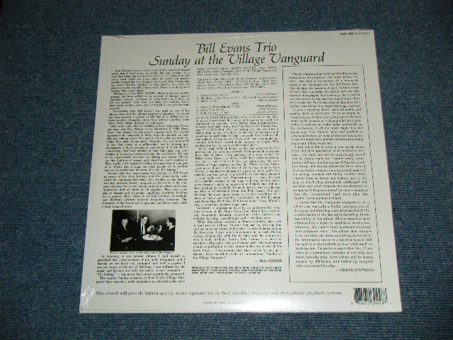 画像: BILL EVANS TRIO - SUNDAY AT THE VILLAGE VANGUARD ( SEALED)  / US AMERICA REISSUE " BRAND NEW SEALED"  LP  