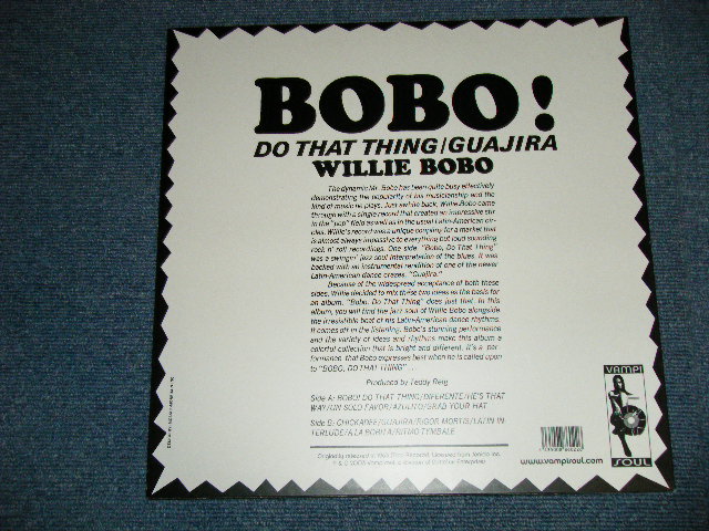 画像: WILLIE BOBO - BOBO! DO THAT THING  ( SEALED ) /  FRANCE REISSUE Limited "180 gram Heavy Weight"  "BRAND NEW"  LP 