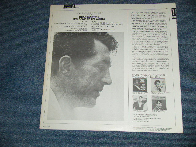 画像: DEAN MARTIN - WELCOME TO MY WORLD ( Ex+++/MINT- / 1967 US AMERICA ORIGINAL   1st press "MULTI-COLOR Label" STEREO  Used LP 