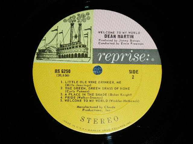 画像: DEAN MARTIN - WELCOME TO MY WORLD ( Ex+++/MINT- / 1967 US AMERICA ORIGINAL   1st press "MULTI-COLOR Label" STEREO  Used LP 