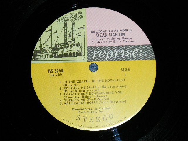 画像: DEAN MARTIN - WELCOME TO MY WORLD ( Ex+++/MINT- / 1967 US AMERICA ORIGINAL   1st press "MULTI-COLOR Label" STEREO  Used LP 