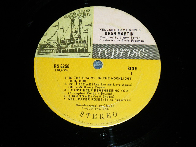 画像: DEAN MARTIN - WELCOME TO MY WORLD ( Ex.Ex+ Looks:Ex  / 1967 US AMERICA ORIGINAL   1st press "MULTI-COLOR Label" STEREO  Used LP