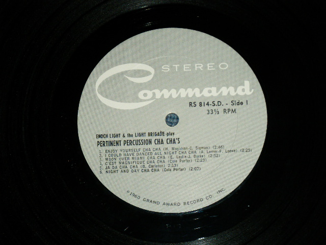画像: ENOCH LIGHT - PLAYS PERTINENT  PERCUSSION CHA CHA'S ( Ex+++/MINT- : EDSP ) / 1960 US AMERICA ORIGINAL STEREO  Used  LP  