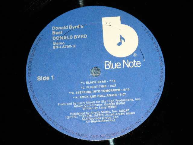 画像: DONALD BYRD -  BEST (Ex+/MINT-: Cut out ) / 1976  US AMERICA ORIGINAL "Dark Blue with White "b" Logo on Label" Used LP 