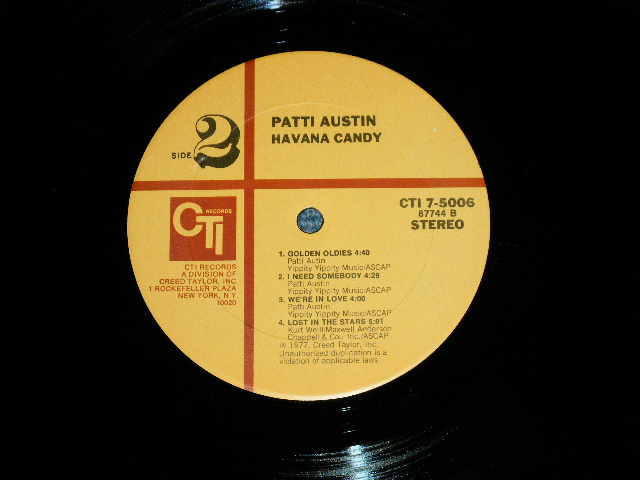 画像: PATTI AUSTIN - HAVANA CANDY(Funky & Rare Groove Female Singer ) ( Ex++/Ex+++) / 1977 US AMERICA ORIGINAL  Used  LP